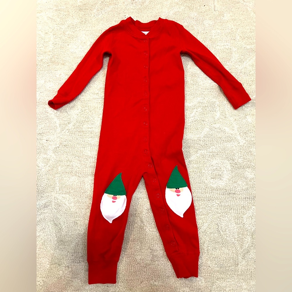 Hanna Andersson Night Night Sleeper Gnome patch knees 2T